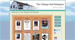 Desktop Screenshot of edingtonvillagehall.org