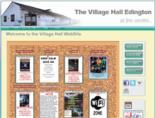 Tablet Screenshot of edingtonvillagehall.org